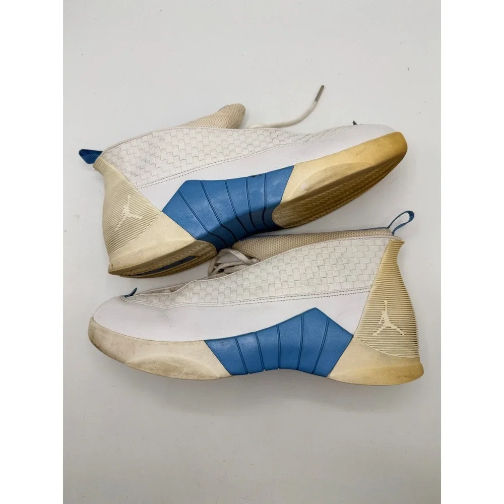 Nike Air Jordan 15 XV OG Columbia 1999 White Blue Size 12.5 Sneakers 136029-141
